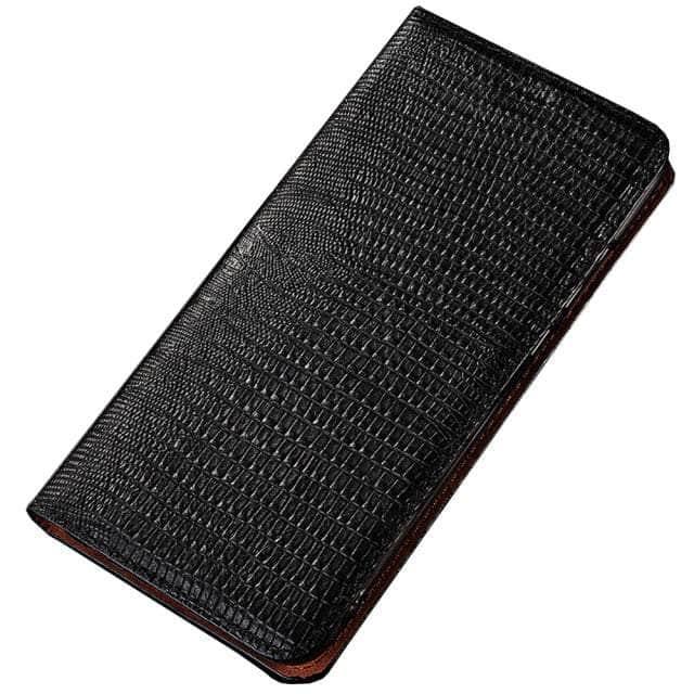 CaseBuddy Australia Casebuddy Galaxy S22 Plus / Black Real Leather Magnetic S22 Plus Case Kickstand