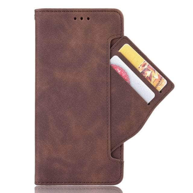 CaseBuddy Australia Casebuddy S22 / Brown Removable Card Slot Galaxy S22 Leather Wallet