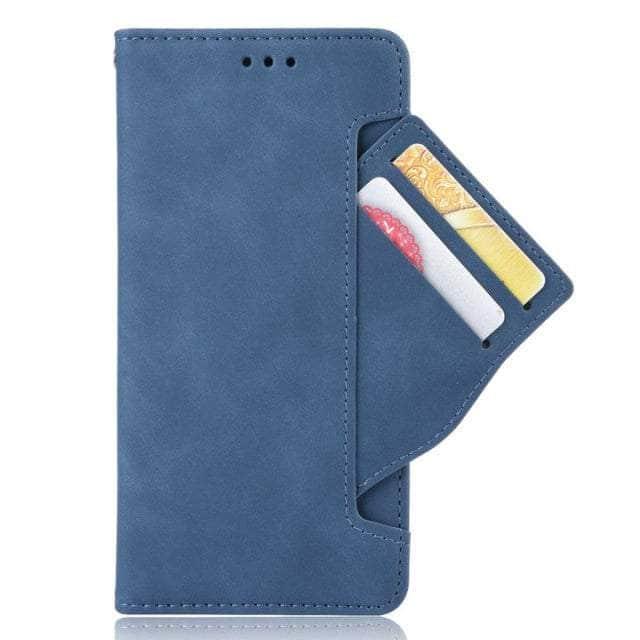 CaseBuddy Australia Casebuddy S22 Ultra / Blue Removable Card Slot Galaxy S22 Ultra Leather Wallet