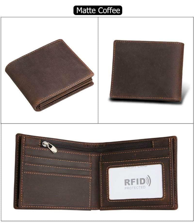 CaseBuddy Casebuddy RFID Wallet Anti Theft Scanning Leather Wallet Trifold Purse