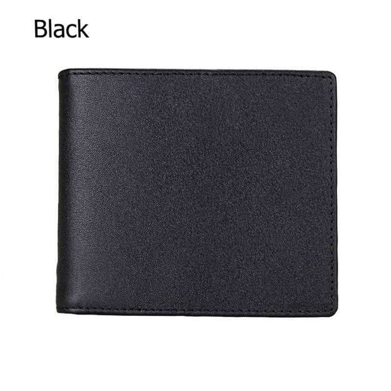 CaseBuddy Casebuddy Black RFID Wallet Anti Theft Scanning Leather Wallet Trifold Purse