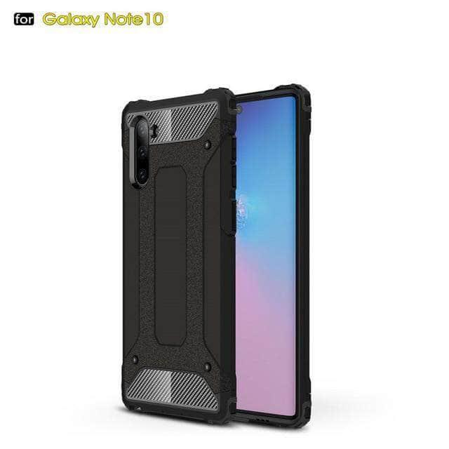 Rugged Armor Case Samsung Galaxy Note 10 Plus Hard PC Shockproof Robot Dual Layer Protector Cover - CaseBuddy
