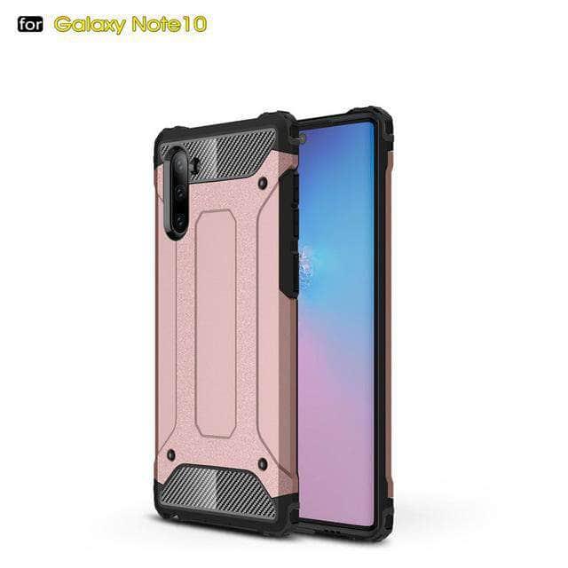 Rugged Armor Case Samsung Galaxy Note 10 Plus Hard PC Shockproof Robot Dual Layer Protector Cover - CaseBuddy