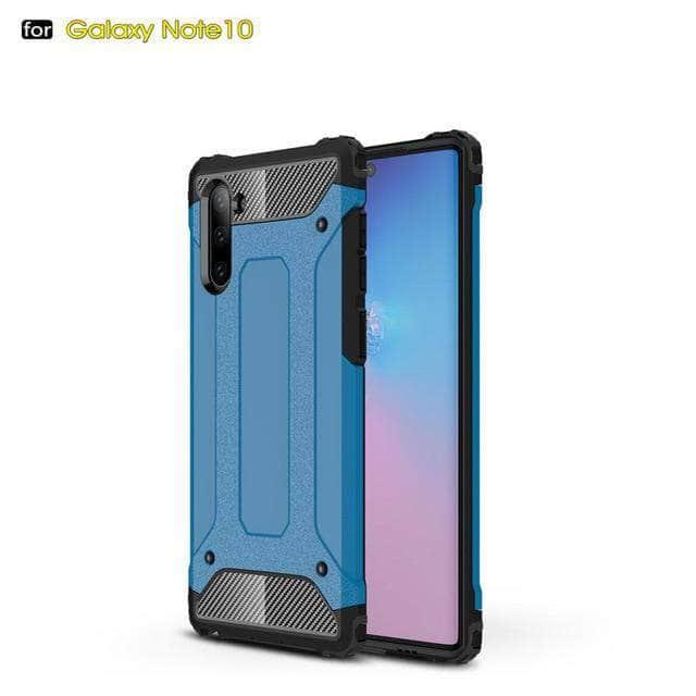 Rugged Armor Case Samsung Galaxy Note 10 Plus Hard PC Shockproof Robot Dual Layer Protector Cover - CaseBuddy