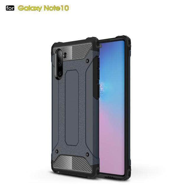 Rugged Armor Case Samsung Galaxy Note 10 Plus Hard PC Shockproof Robot Dual Layer Protector Cover - CaseBuddy