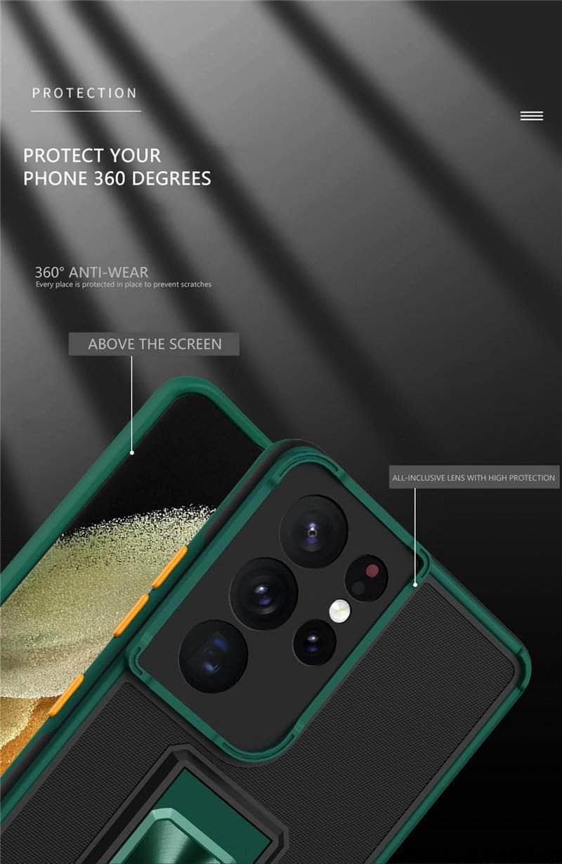 CaseBuddy Australia Casebuddy Samsung Galaxy A12 Luxury Shockproof Magnetic Holder Case