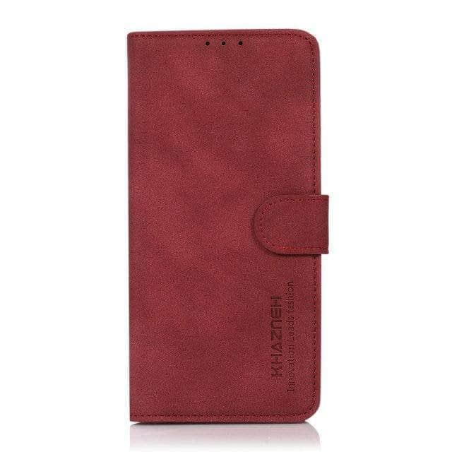 CaseBuddy Australia Casebuddy A72 5G / Red Samsung Galaxy A72 Leather 360 Protect Flip Case