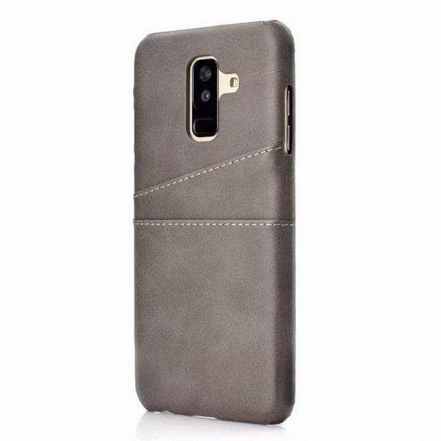 Samsung Galaxy S9 Plus Note 9 A6 A8 A7 A9 Fashion Card Slots Holder Back Cover PU Leather PC Cases - CaseBuddy