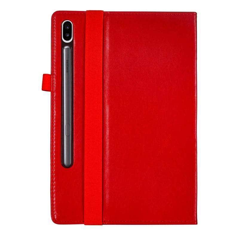 Samsung Tab S6 10.5 T865 T860 Handheld Flip Case Retro Card Smart Cover - CaseBuddy