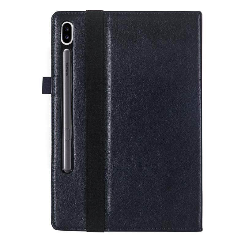 Samsung Tab S6 10.5 T865 T860 Handheld Flip Case Retro Card Smart Cover - CaseBuddy