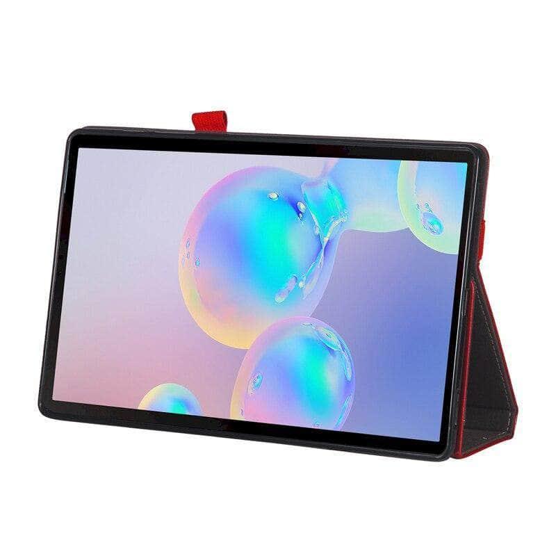 Samsung Tab S6 10.5 T865 T860 Handheld Flip Case Retro Card Smart Cover - CaseBuddy