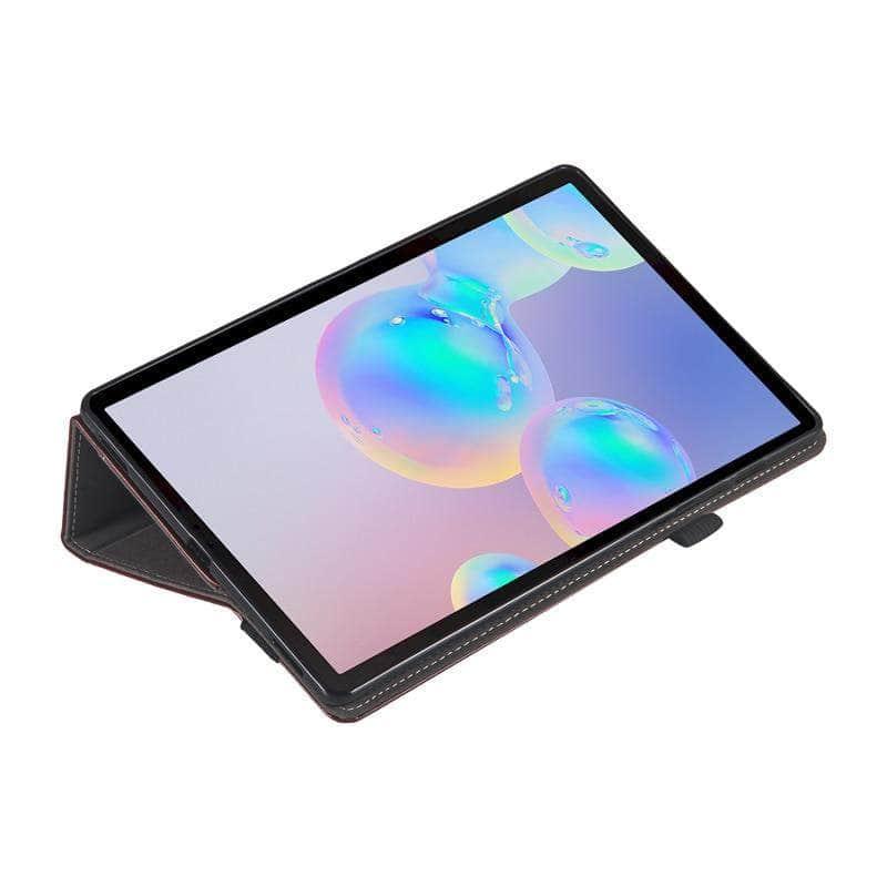 Samsung Tab S6 10.5 T865 T860 Handheld Flip Case Retro Card Smart Cover - CaseBuddy