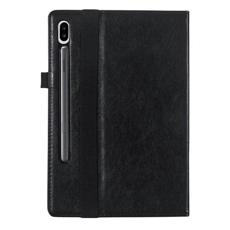 Samsung Tab S6 10.5 T865 T860 Handheld Flip Case Retro Card Smart Cover - CaseBuddy