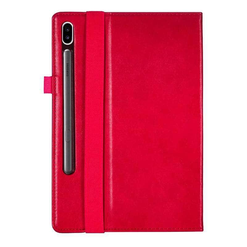 Samsung Tab S6 10.5 T865 T860 Handheld Flip Case Retro Card Smart Cover - CaseBuddy