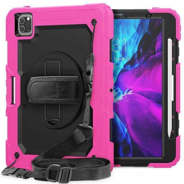 CaseBuddy Australia Casebuddy Hot Pink Shockproof Armor Heavy iPad Pro 11 2020 Protective Rugged Stand Case