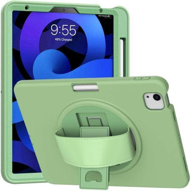 CaseBuddy Australia Casebuddy green / iPad Air 4 10.9 Silicone IPad Air 4 Rugged Duty Hand Holder Shell