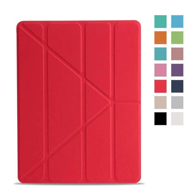 CaseBuddy Australia Casebuddy Red / Air 5 2022 10.9 Silicone Soft iPad Air 5 Trifold Smart Cover