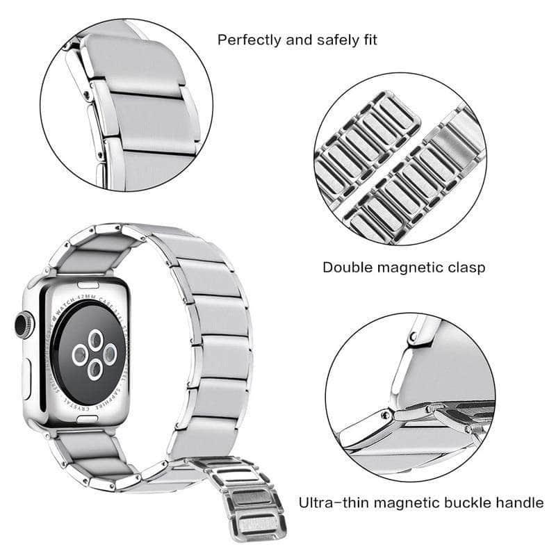 CaseBuddy Australia Casebuddy Stainless Steel Strap Apple Watch 2 3 4 5 6  38/40/42/44 Magnetic Loop