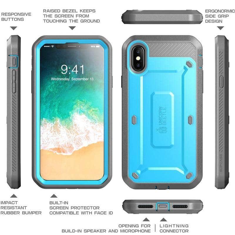 SUPCASE iPhone XS UB Pro Series Full-Body Rugged Holster Clip Cover - CaseBuddy
