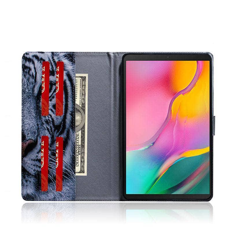 Tiger Pattern Case Galaxy Tab A 10.1 2019 T510 T515 Tablet Stand Shell - CaseBuddy