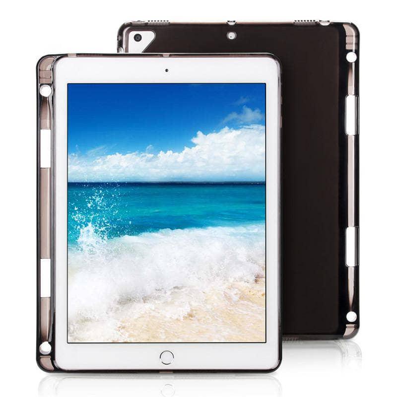 TPU Soft Case For iPad Air 3 10.5 2019 Slim Silicone Transparent Back Cover Pencil Holder - CaseBuddy