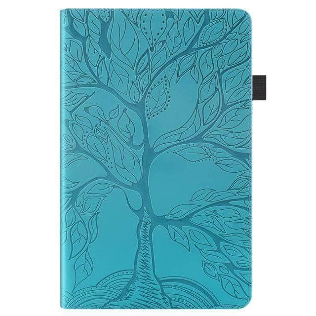 CaseBuddy Australia Casebuddy Blue / For iPad 9 10.2 2021 Tree Embossed iPad 9 Folio Case