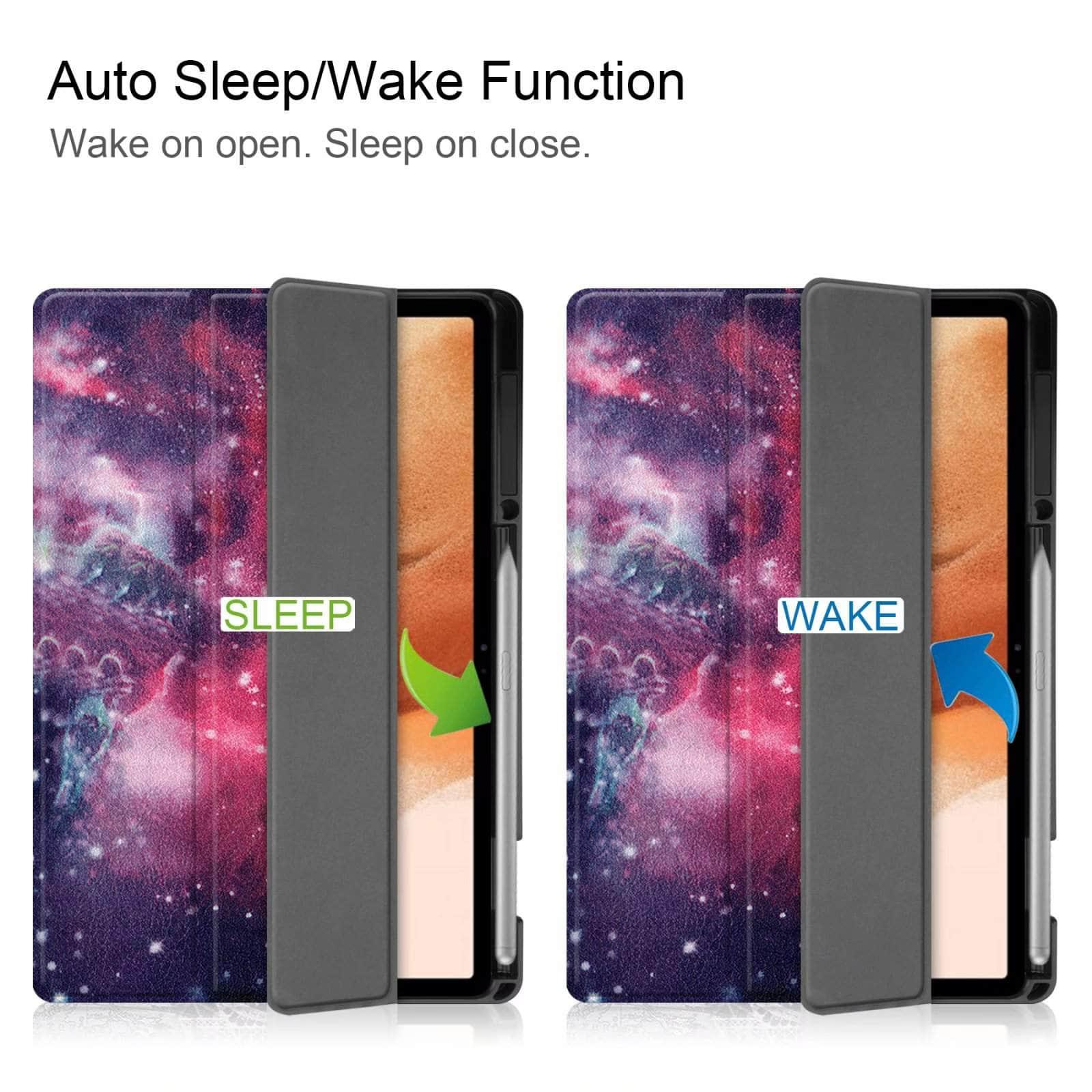 CaseBuddy Australia Casebuddy Ultra Lightweight Tri-Fold Stand Cover Galaxy Tab S7 Lite T730 T735