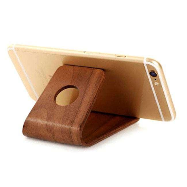Universal Birch Wood Mobile Phone Stand - CaseBuddy Australia