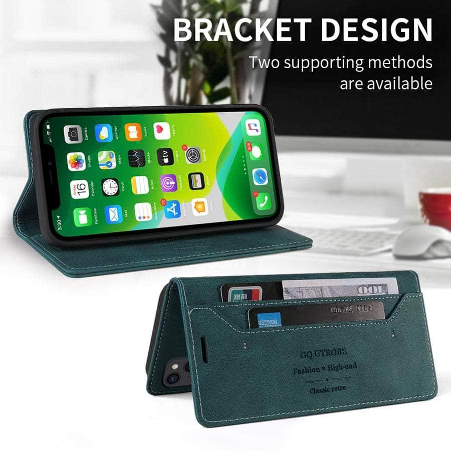 Wallet Anti-theft Brush iPhone SE 2022 Case
