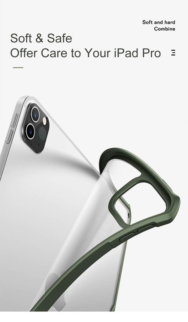 XUNDD iPad Pro 11 12.9 (2020) Transparent Protective Tablet Cover With Airbag Bumper Kids Safe - CaseBuddy