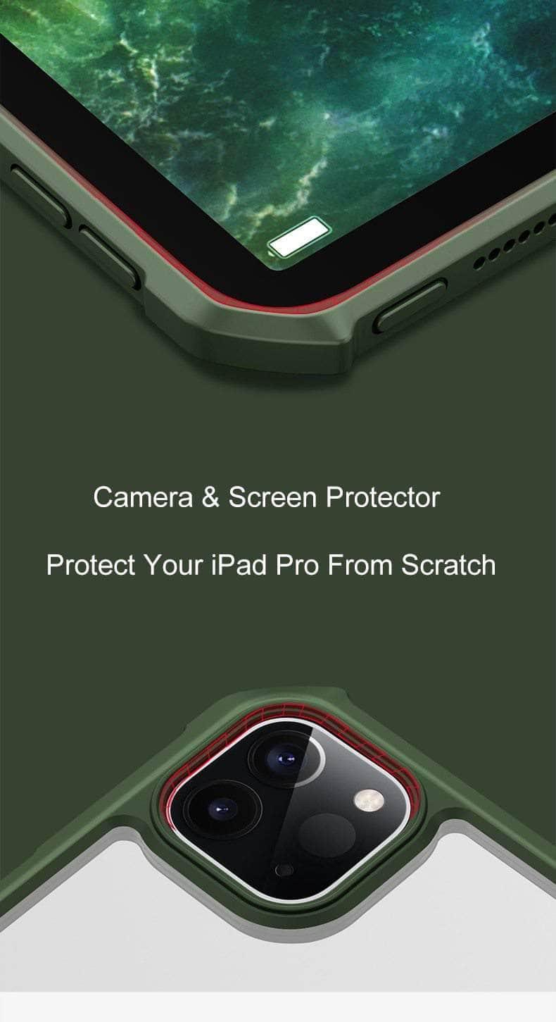 XUNDD iPad Pro 11 12.9 (2020) Transparent Protective Tablet Cover With Airbag Bumper Kids Safe - CaseBuddy